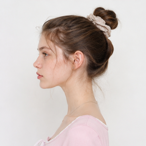Close side view of BetterHalo scrunchie